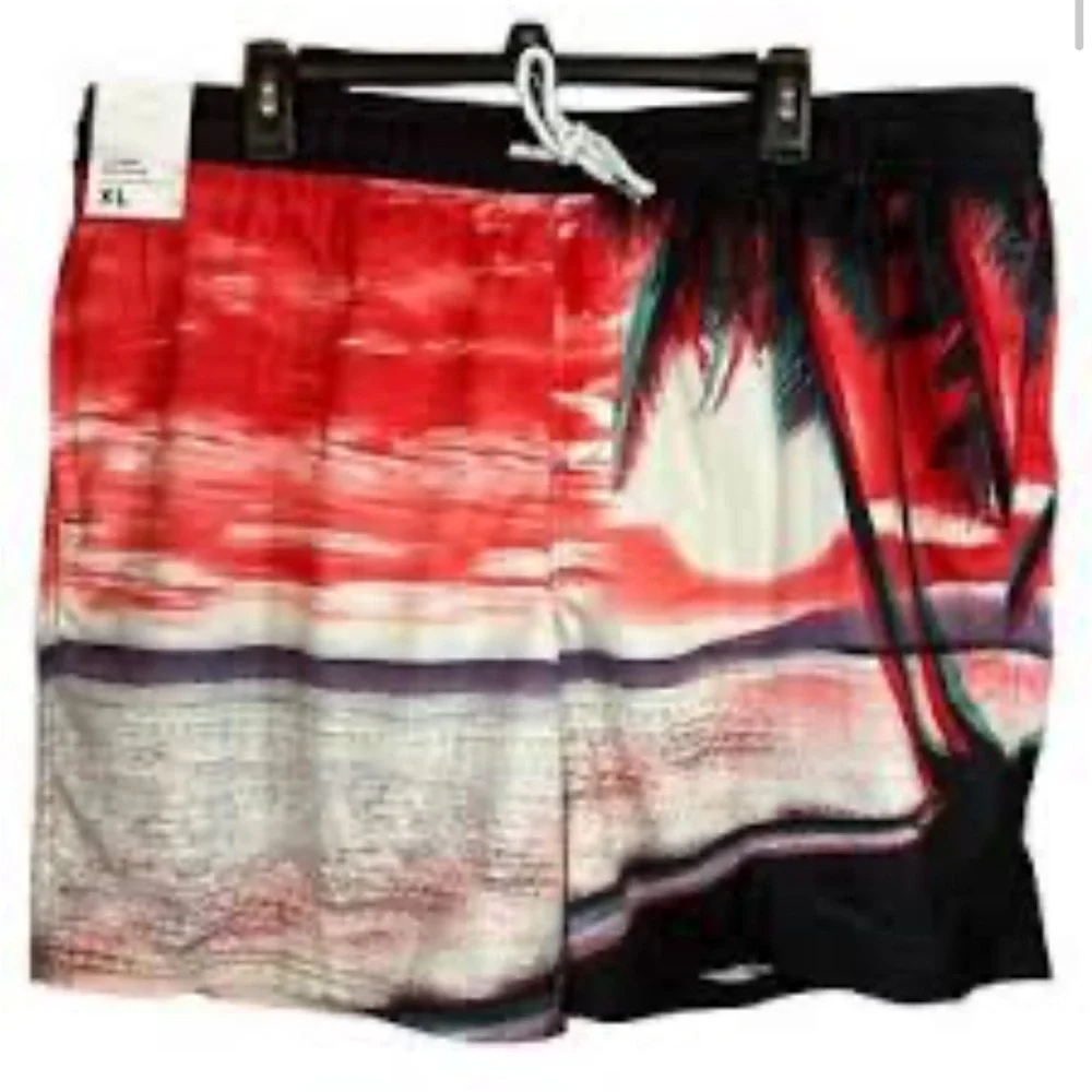 Original Use Black hot tub swim shorts colorful new size XXL
